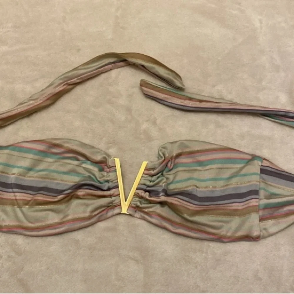 Victoria's Secret Multicolor Striped Bikini Top